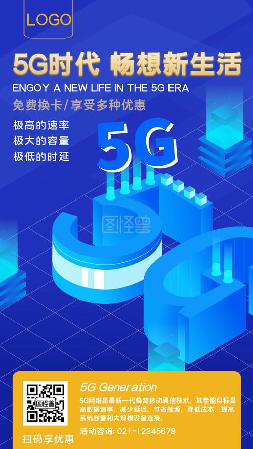 5g通信技術產(chǎn)品宣傳手機海報